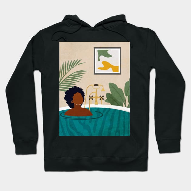 Bathtub Relaxation Hoodie by DomoINK